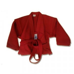 Куртка для самбо с поясом, размер 54, красный ATEMI. Цвет: красный