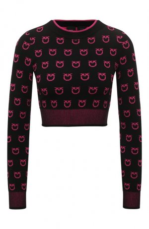 Пуловер из вискозы Pinko. Цвет: чёрный