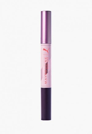 Тени для век Maybelline New York -карандаш, матовые+металлик, фиолетовый, оттенок 02. Цвет: фиолетовый
