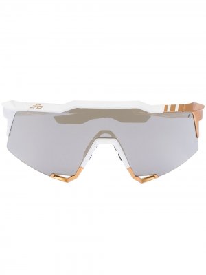 Спортивные солнцезащитные очки Speedcraft 100% Eyewear. Цвет: белый
