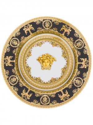 Круглая тарелка I Love Baroque (18 см) Versace. Цвет: черный
