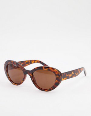 Солнцезащитные очки в массивной оправе -Коричневый цвет AJ Morgan