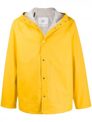 Непромокаемая куртка с капюшоном Herschel Supply Co.. Цвет: желтый