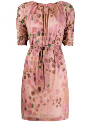 Короткое платье с цветочным принтом Blumarine
