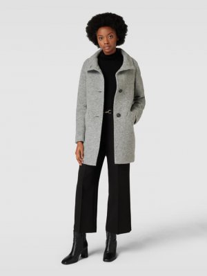 Короткое пальто из натуральной смесовой шерсти с воротником стойкой , светло-серый Fuchs Schmitt