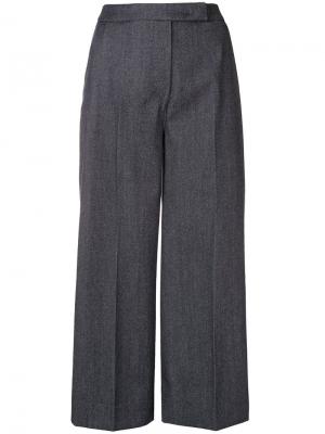 Классические укороченные брюки Max Mara. Цвет: серый