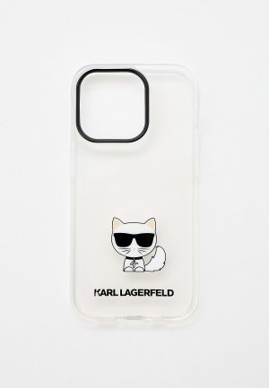 Чехол для iPhone Karl Lagerfeld 14 Pro. Цвет: прозрачный