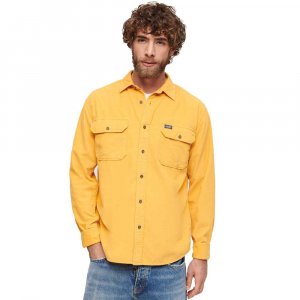 Рубашка с длинным рукавом Micro Cord, желтый Superdry