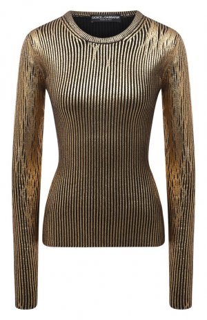 Шерстяной пуловер Dolce & Gabbana. Цвет: золотой