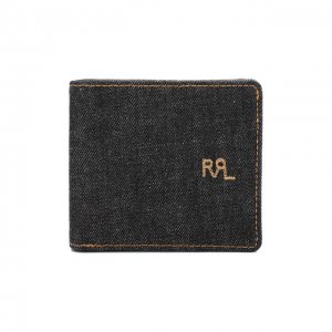 Текстильное портмоне с отделением для кредитных карт RRL. Цвет: синий