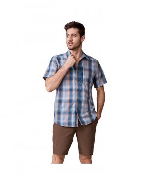 Мужская рубашка из поплина с короткими рукавами , цвет Dried sage Free Country
