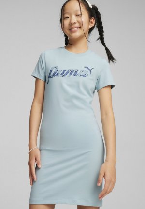 Платье из джерси Ess Blossom Puma, цвет turquoise surf PUMA
