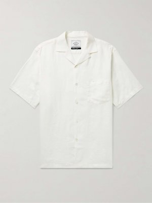 Льняная рубашка с откидным воротником Dogtown PORTUGUESE FLANNEL, белый Flannel
