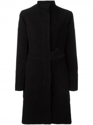 Бархатное пальто с запахом Jean Paul Gaultier Pre-Owned. Цвет: черный