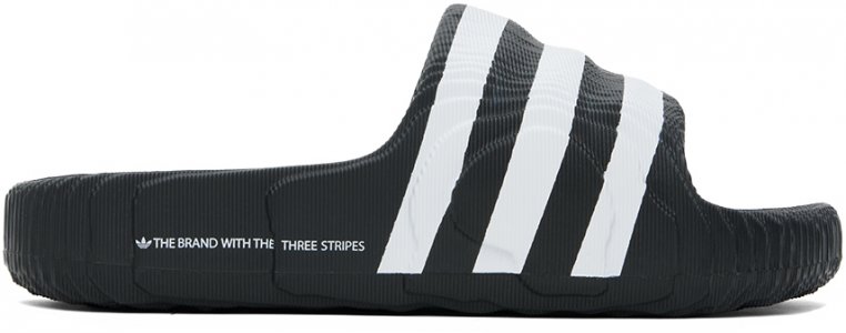 Черно-белые шлепанцы Adilette 22 Adidas Originals