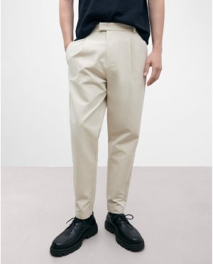Мужские классические брюки с потайной застежкой и однотонным принтом Adolfo Dominguez