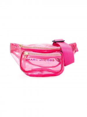 Прозрачная поясная сумка с блестками The Marc Jacobs Kids. Цвет: розовый
