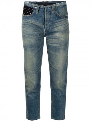 Укороченные джинсы со вставками Comme Des Garçons Pre-Owned. Цвет: синий