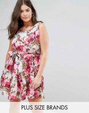 Платье с цветочным принтом Praslin. Цвет: мульти