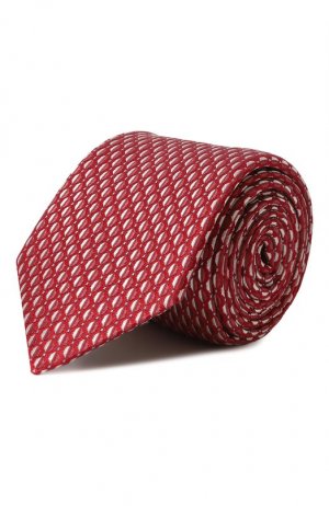 Шелковый галстук Altea. Цвет: красный