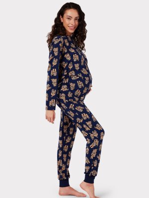 Пижамный комплект для беременных Cockapoo из джерси , темно-синий Chelsea Peers