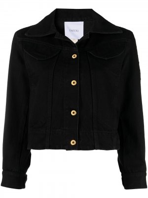 Укороченная джинсовая куртка Patou. Цвет: черный