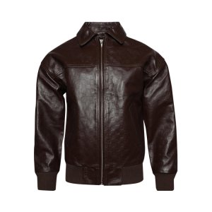 Куртка Monogram Embossed Bandit Leather 'Brown', коричневый MISBHV