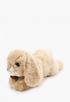 Игрушка мягкая Anna Club Plush Кролик лежит, 25 см. Цвет: бежевый