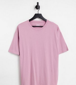 Свободная розовая футболка -Розовый цвет New Look