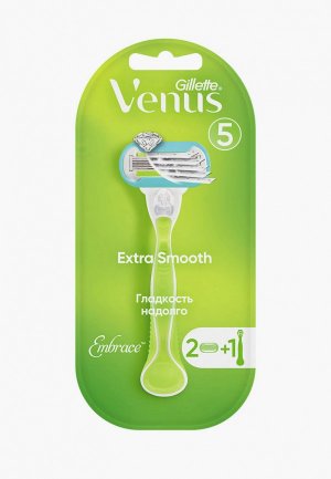 Станок для бритья Gillette VENUS EMBRACE. Цвет: зеленый