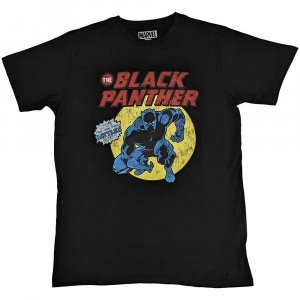 Футболка с комиксами «Черная пантера» в стиле ретро , черный Marvel