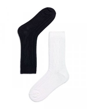 Носки-ботинки в рубчик, упаковка из 2 шт. HUE, цвет Ivory/Cream Hue