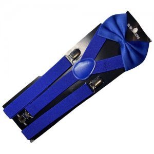 Подтяжки и бабочка для штанов брюк шорт сиреневые / Suspenders Wizzard angels. Цвет: фиолетовый