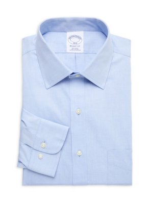 Классическая рубашка Regent Fit , цвет Light Blue Brooks Brothers