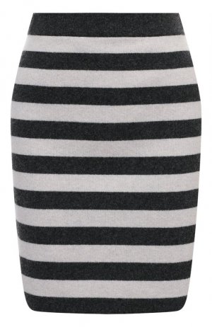 Шерстяная юбка Kenzo. Цвет: чёрно-белый