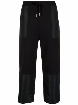 Укороченные спортивные брюки с кулиской Alexander McQueen. Цвет: черный