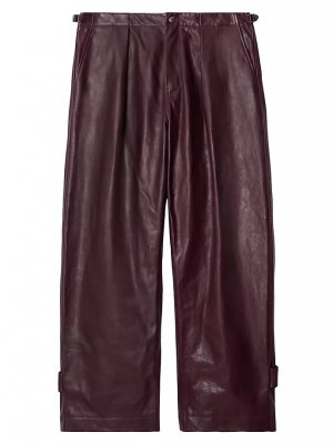 Кожаные штаны , цвет plum Burberry