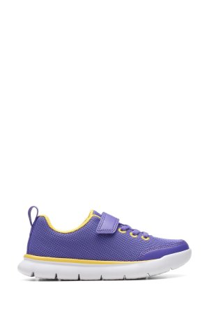 Синтетическая спортивная обувь Hoop Run K , фиолетовый Clarks
