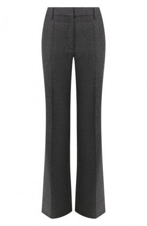 Расклешенные брюки из шерсти Valentino. Цвет: темно-серый