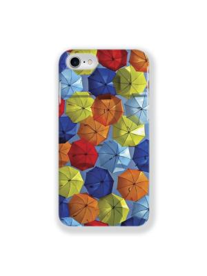 Чехол для iPhone 7 Зонтики IP7.MITYA-012 Mitya Veselkov. Цвет: красный, оранжевый, синий