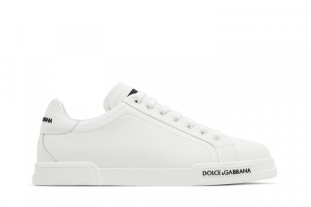 Кроссовки Portofino 'White', белый Dolce & Gabbana