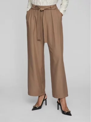 Тканевые брюки свободного кроя, коричневый VILA