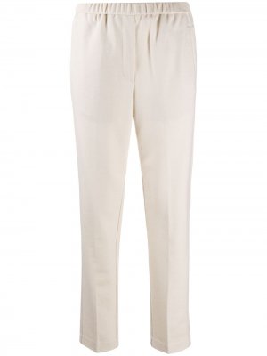 Зауженные брюки с эластичным поясом Forte. Цвет: розовый