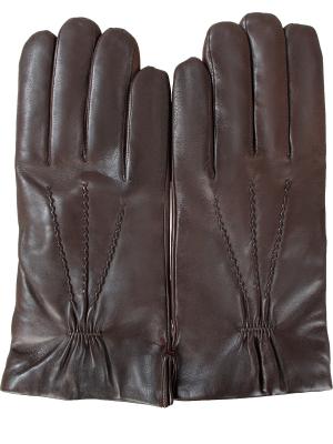 Кожаные перчатки Orciani. Цвет: коричневый