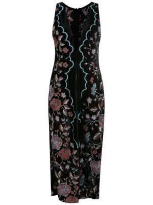 Платье с вышивкой Olympiah. Цвет: черный