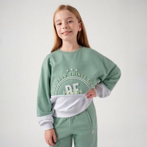 Пуловер , размер 158, зеленый Mayoral. Цвет: зеленый/мятный