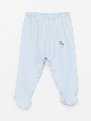 Пижамные штаны для маленьких мальчиков с принтом и эластичной резинкой на талии AZİZ BEBE