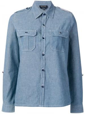 Джинсовая рубашка с нагрудными карманами Vanessa Seward. Цвет: синий