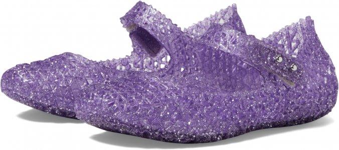 Балетки Campana Papel BB , цвет Purple Glitter Mini Melissa