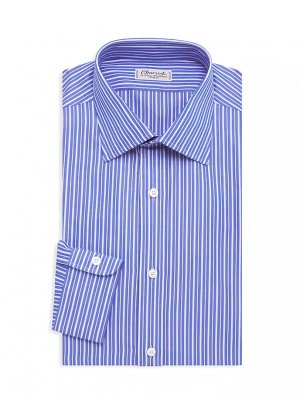 Полосатая классическая рубашка , синий Charvet